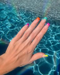 Megan Fox Debuted a Rainbow Manicure in Honor of Pride Month