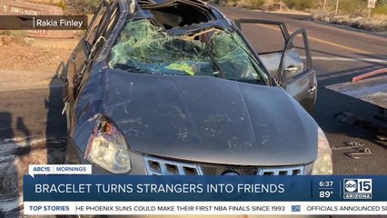 Bracelet connects strangers in unlikely way