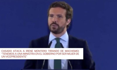 Pablo Casado sobre Irene Montero