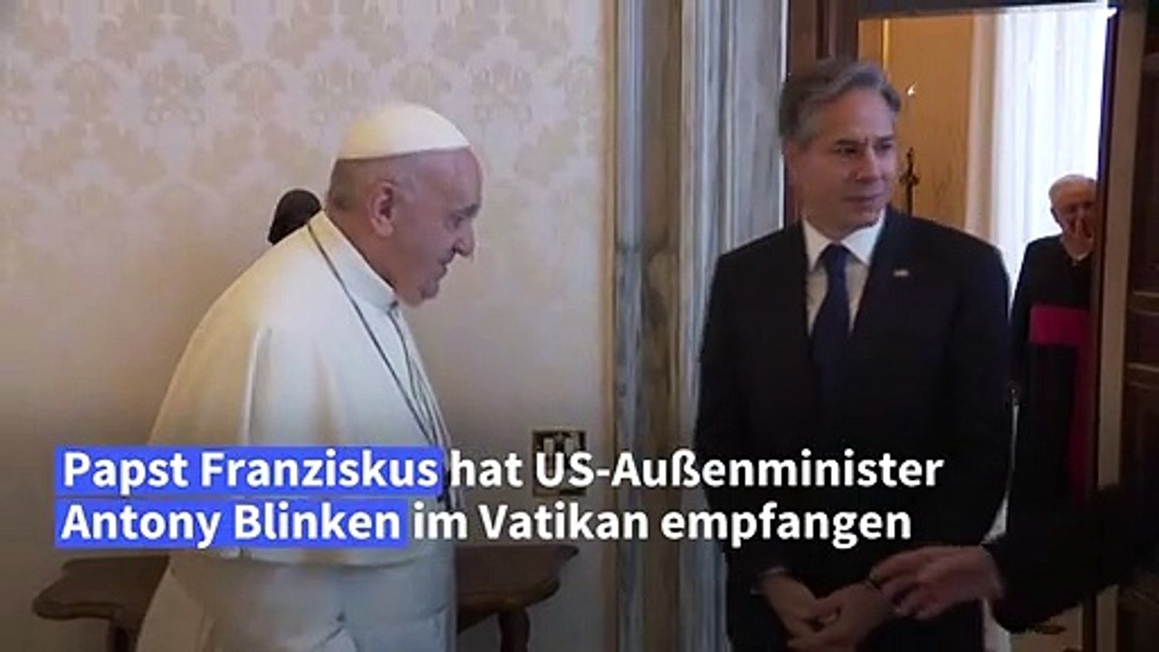 Papst empfängt US-Außenminister Blinken