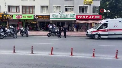 Havaya ateş eden şahıs polisi görünce kendini iş yerine kilitledi