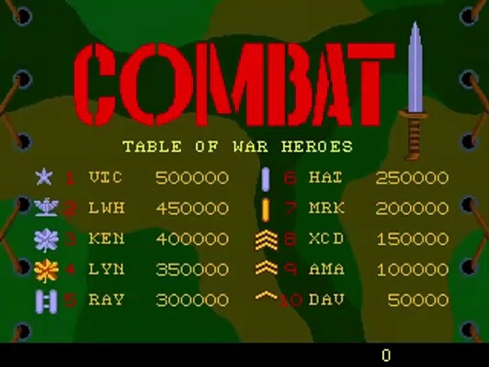 MAME (Combat) Exidy 1985