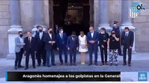 Aragonès homenajea a los golpistas en la Generalitat