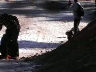 Nassim et Brahim à la Bresse : descente de luge