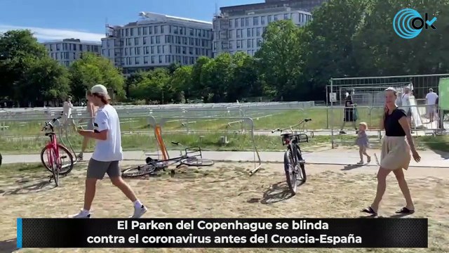 El Parken del Copenhague se blinda contra el coronavirus antes del Croacia-España