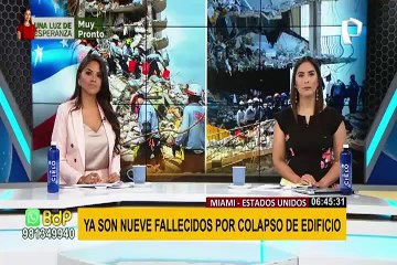 Derrumbe en Miami: se elevan a 9 los fallecidos por colapso de edificio
