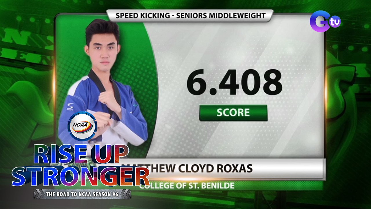 NCAA Season 96 speed kicking competition: Senior men's middleweight division | Rise Up Stronger