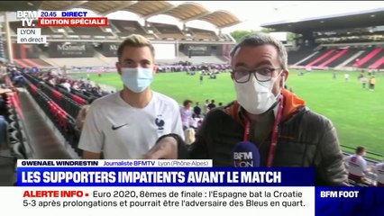 Lyon: malgré l'orage, l'ambiance monte à la fan zone de Gerland avant le match des Bleus face à la Suisse