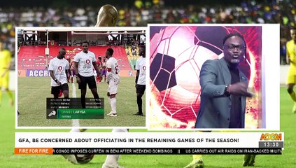GFA be concerned about officiating in the remaining games of the season Fire 4 fire 28 6 21