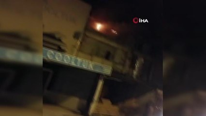 İnegöl'de mobilya sanayi bölgesinde korkutan yangın