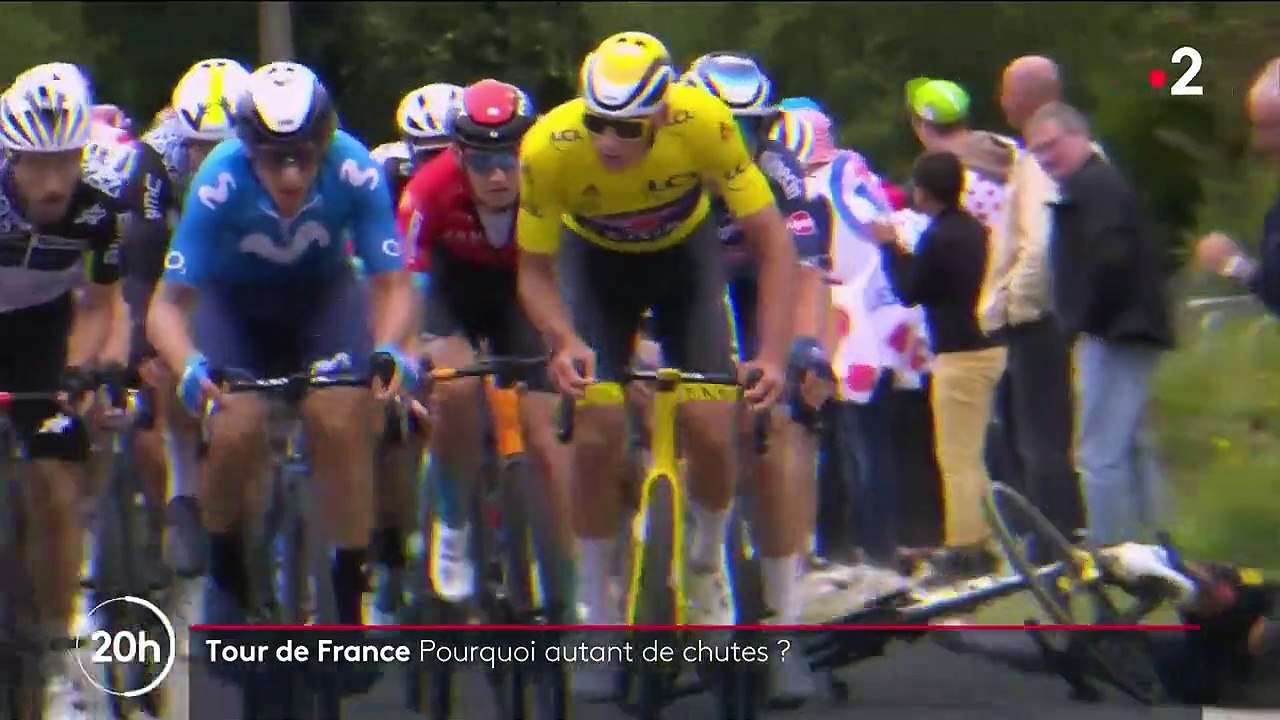 Tour de France : plusieurs chutes surviennent au cours de la troisième étape