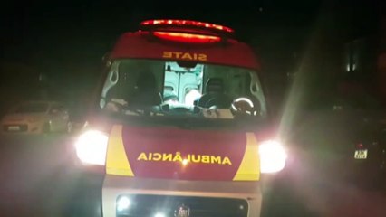 Forte colisão entre carro e moto é registrada no Bairro Alto Alegre