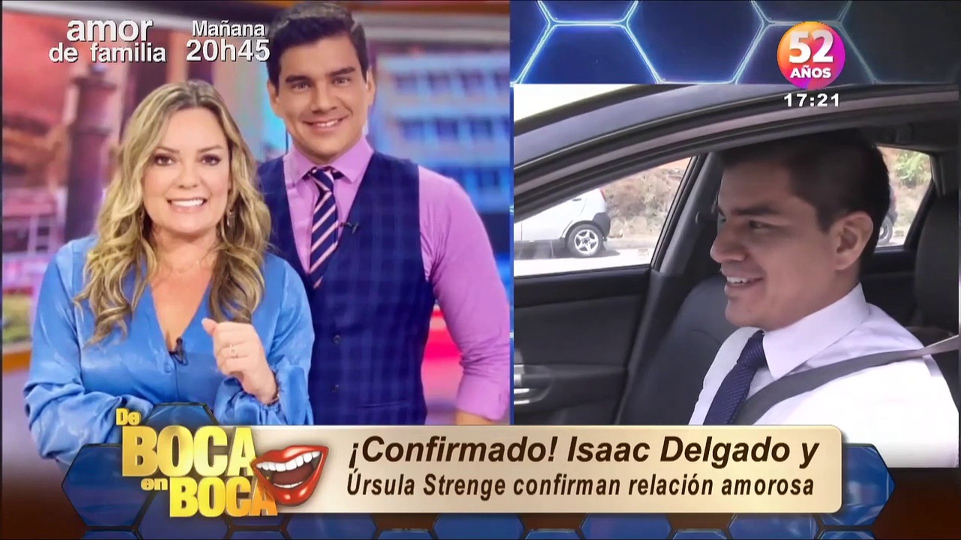 Así reaccionó Isaac Delgado cuando le preguntaron por Úrsula Strenge