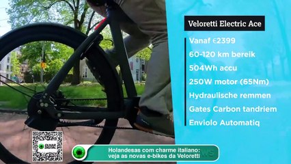 Holandesas com charme italiano- veja as novas e-bikes da Veloretti