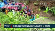 Rem Blong, Truk Pengangkut Kayu Jatuh ke Jurang