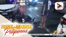 Motorcycle rider, sugatan matapos mabangga ng taxi sa España Boulevard;  1 pang motorcycle rider, patay matapos magulungan ng truck sa Makati City