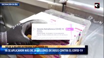 Vacunación en Argentina: ya se aplicaron más de 20 millones de dosis contra el Covid-19 y más de 16 millones de personas ya recibieron una