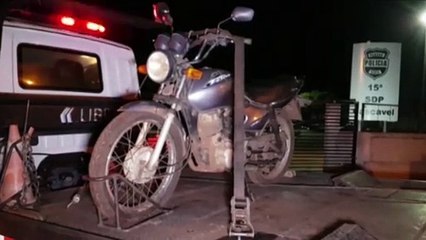 Moto furtada é localizada pela PM no Bairro Pioneiros Catarinenses