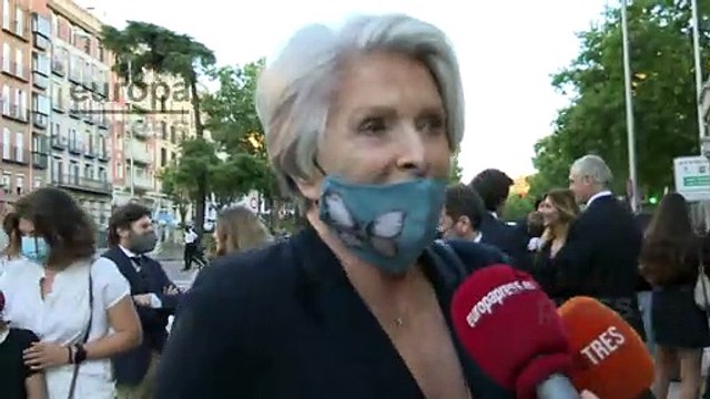 Jeannine Girod, primera esposa del Marqués de Griñón acude a la misa funeral en su memoria