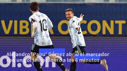 Argentina golea 4-1 a Bolivia en una noche mágica de Messi en la Copa América