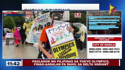 Paglahok ng Pilipinas sa Tokyo Olympics, pinag-aaralan pa dahil sa Delta variant