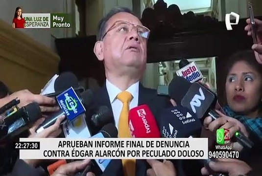 Edgar Alarcón: aprueban informe final por presunto delito de peculado doloso