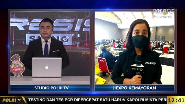 Live Report Panglima TNI dan Kapolri Meninjau Pelaksanaan Vaksinasi Massal di Jiexpo Kemayoran