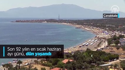 Son 92 yılın en sıcak haziran ayı günü, dün yaşandı