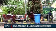 Stok Tabung Oksigen RS Lapangan Indrapura Surabaya Makin Menipis