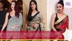 Aishwarya Rai, Katrina Kaif & Anushka Sharma look burning hot in printed silk backless saree,