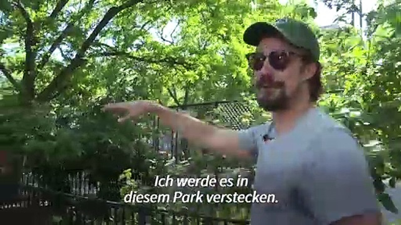 Spaßige jagd auf mini-kunst in new york