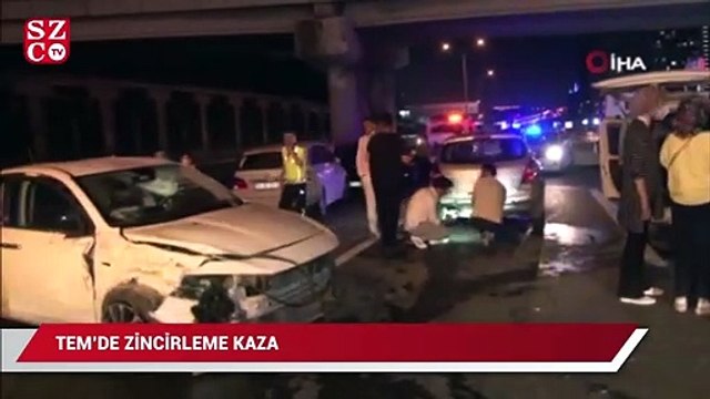 TEM Otoyolu'nda zincirleme trafik kazası