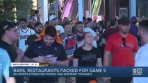 Big crowds in downtown Phoenix as Suns take on LA Clippers