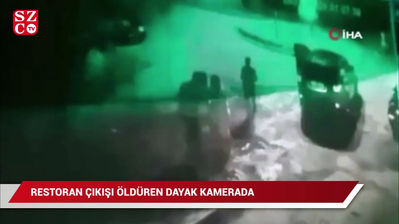 Büyükçekmece’de restoran çıkışı öldüren dayak kamerada