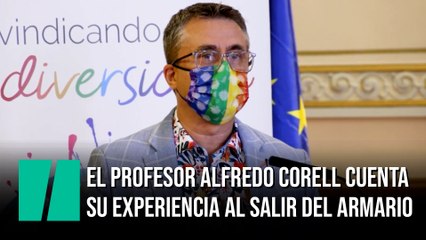 El profesor Alfredo Corell revela lo que le ocurrió cuando salió totalmente del armario