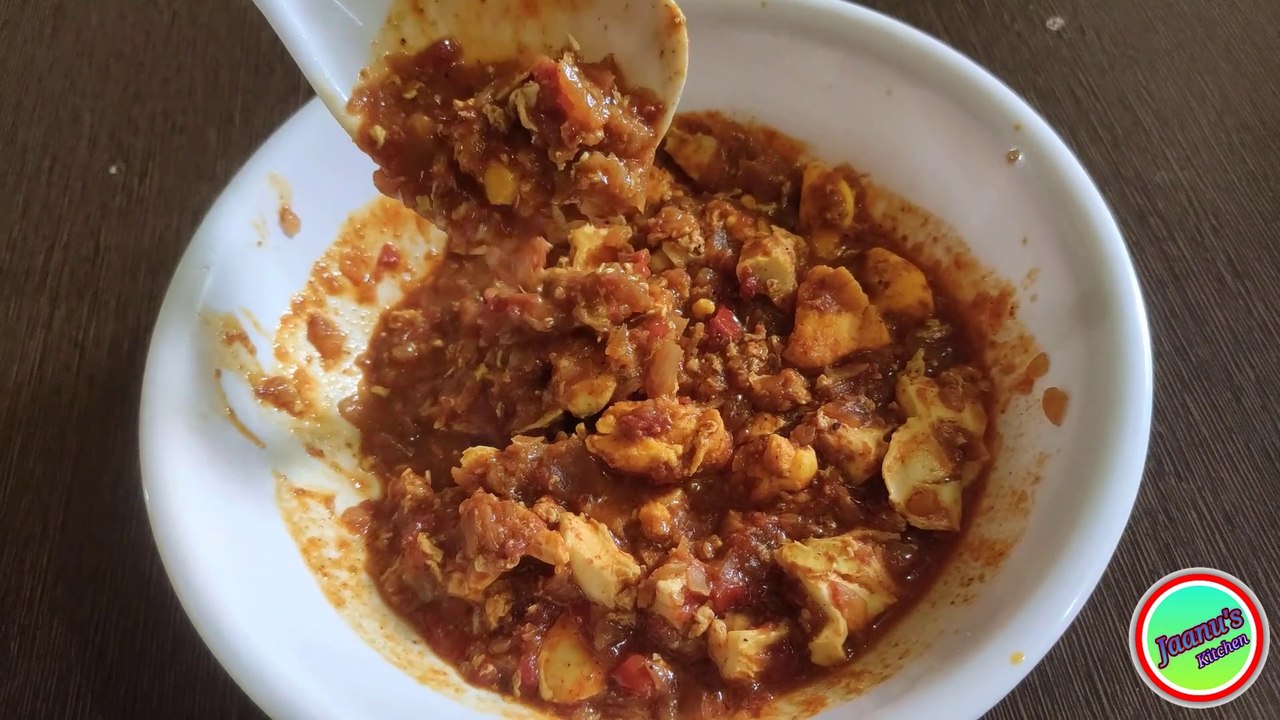 EGG BHURJI WITH GRAVY | EGG BHURJI CURRY | ANDA BHURJI CURRY | ANDA ...