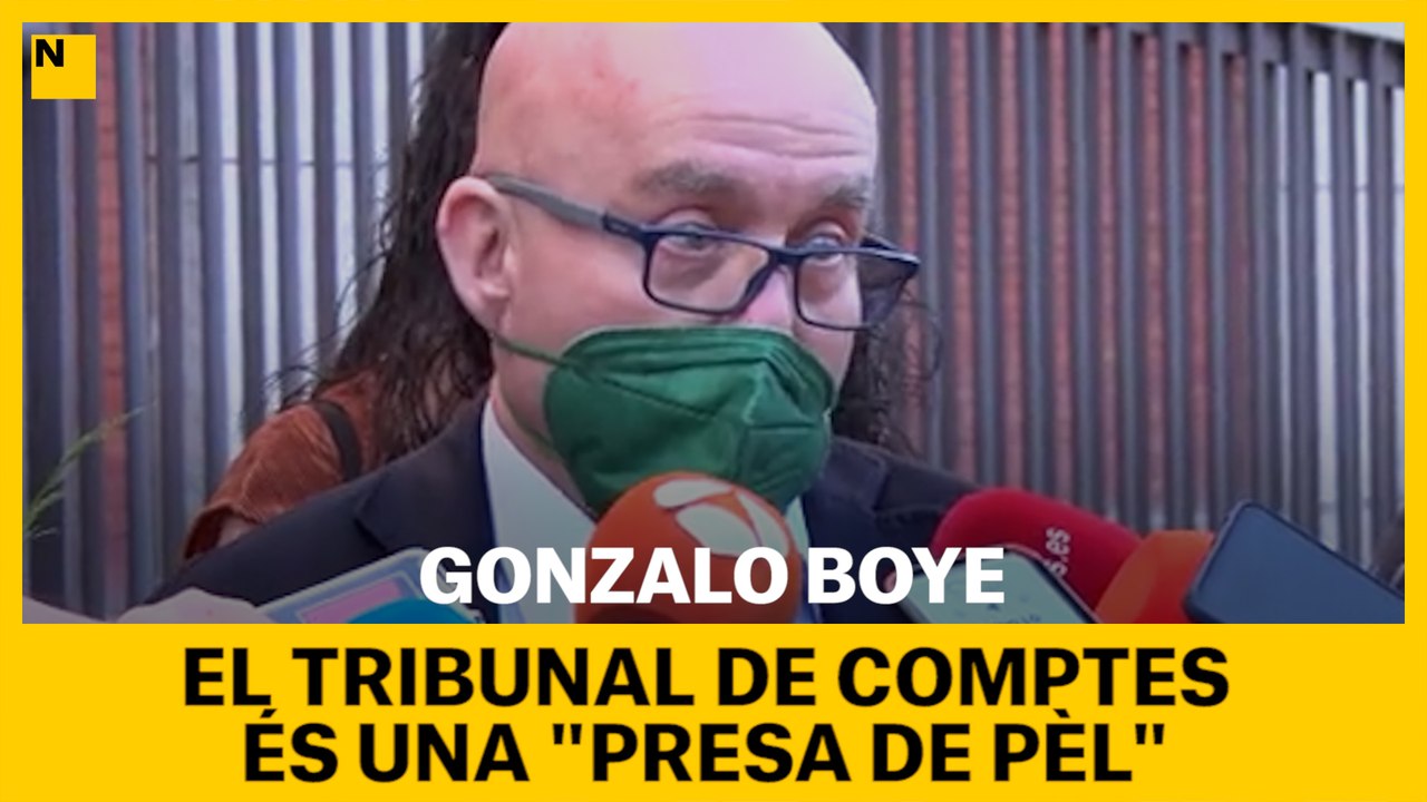 Gonzalo Boye afirma que el procediment al Tribunal de Comptes és una "presa de pèl"
