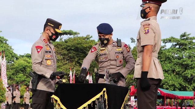 Kapolda Kaltim Pimpin Upacara Penutupan Pendidikan Bintara Polri 2021