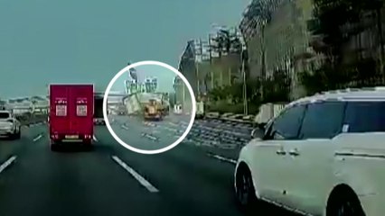 수도권 제1순환선서 크레인·트럭 추돌...출근길 정체 / YTN