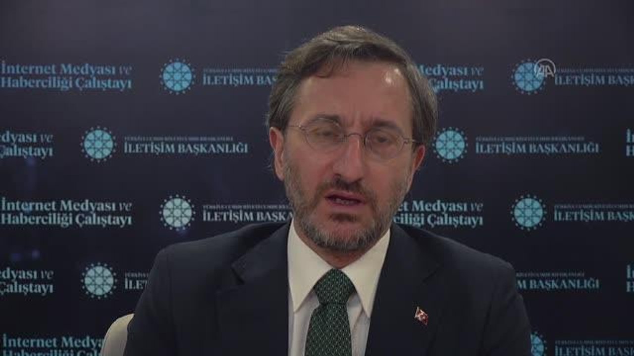 Cumhurbaşkanlığı İletişim Başkanı Altun, "İnternet Medyası ve Haberciliği Çalıştayı"nda konuştu Açıklaması