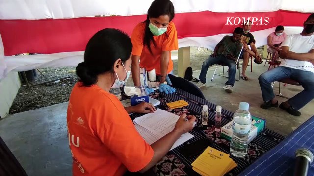 WNI di Perbatasan Indonesia-Timor Leste Jalani Program Vaksinasi Covid-19
