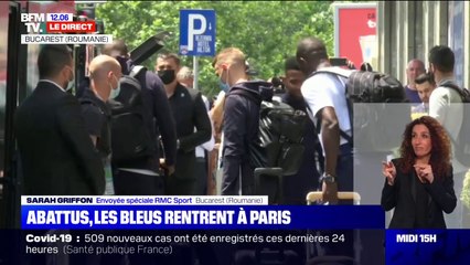 Euro: les Bleus quittent leur hôtel de Bucarest et rentrent en France après leur défaite face à la Suisse