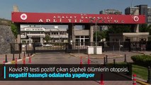 Kovid-19 testi pozitif çıkan şüpheli ölümlerin otopsisi, negatif basınçlı odalarda yapılıyor