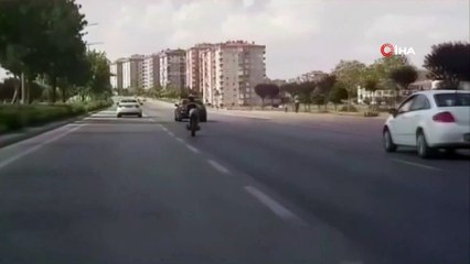 - Motosiklet üzerinde tehlikeli yolculuk