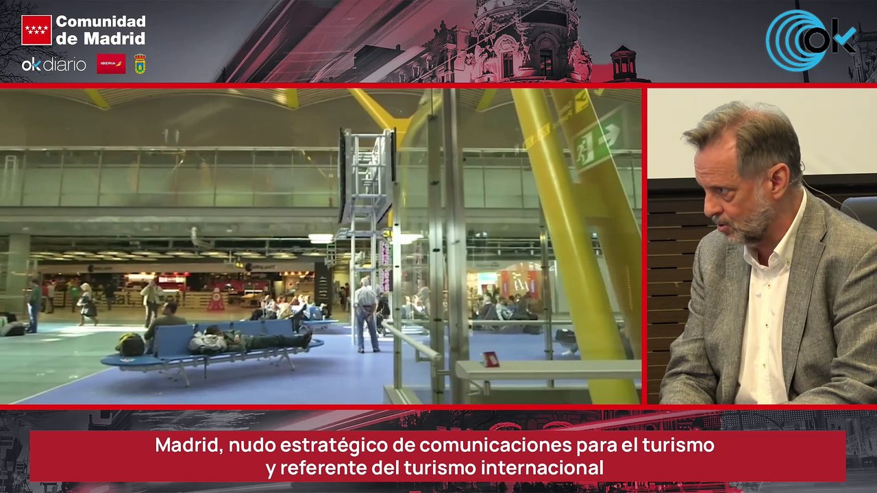 Conversación. Transporte y comunicaciones: Madrid, nudo estratégico de comunicaciones para el turismo y referente del turismo internacional.