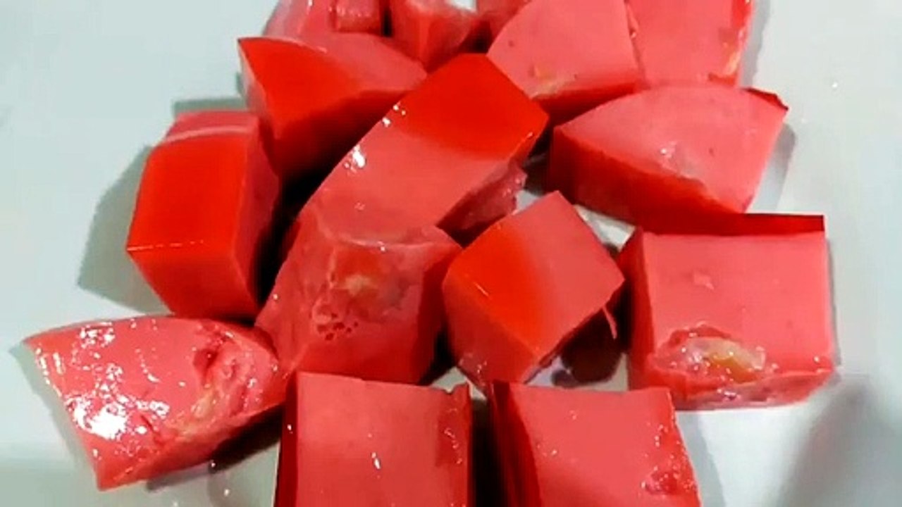 Agar agar susu lychee