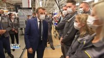 Inauguration d'une usine ultra moderne pour Emmanuel Macron