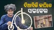 Saswat Sahoo Of Puri Has Made A 1870 Model Cycle Using 3,653 Matchsticks To Mark World Bicycle Day