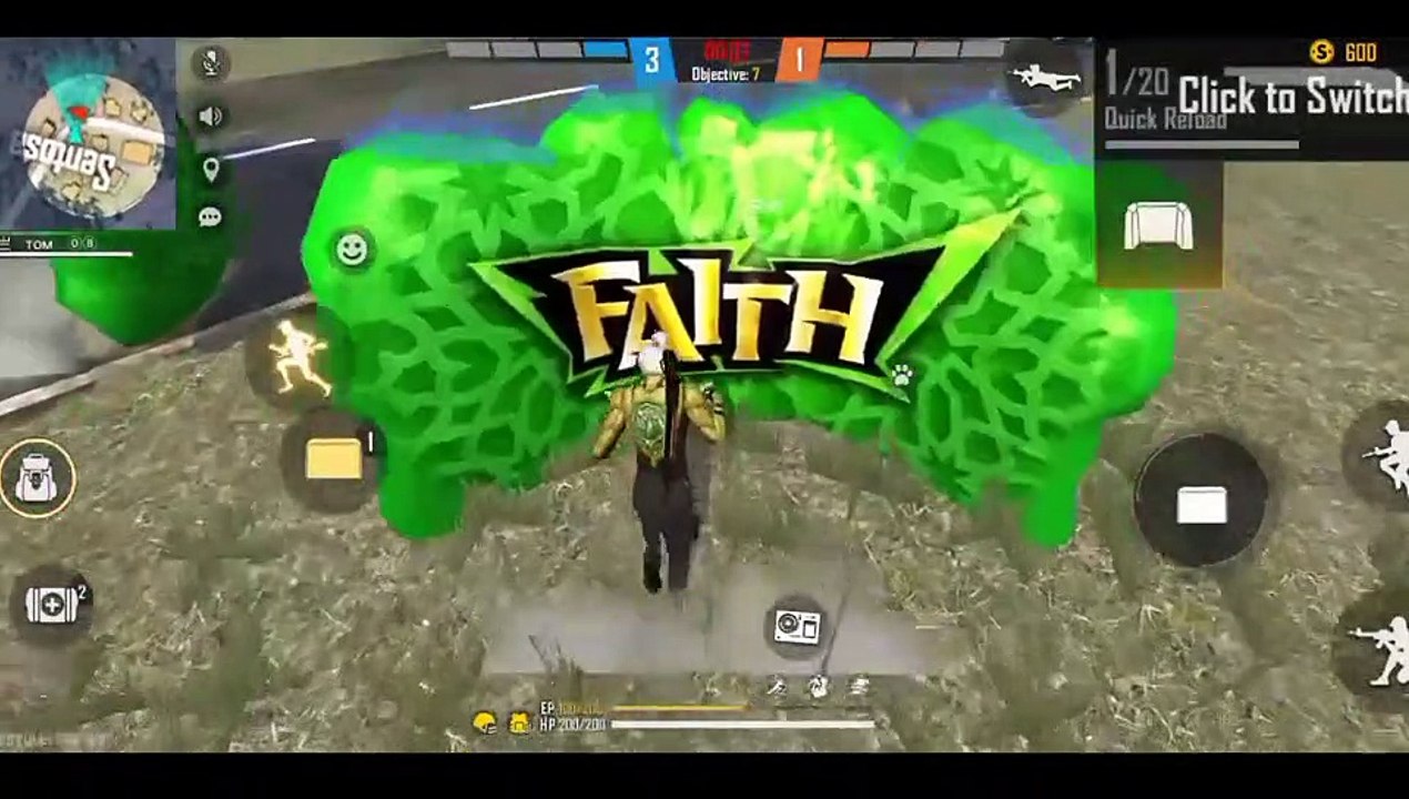 Garena - Free fire game play | Tom gamers | One vs One | Tom 08 vs Blacky