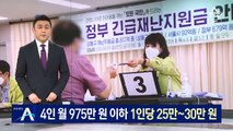 재난지원금 소득 하위 80%에 지급…1인당 25만~30만 원